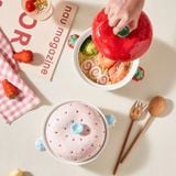  Nồi Úp Mì Dâu Tây Đáng Yêu 