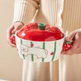  Nồi Úp Mì Dâu Tây Đáng Yêu 