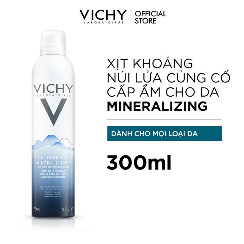  Xịt Khoáng Làm Dịu Vichy Mineralizing Thermal Water 300ml 