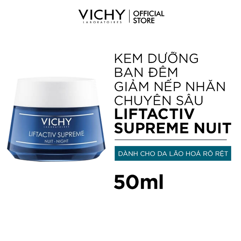  Kem Dưỡng Giúp Chống Nhăn Và Làm Săn Chắc Da Ban Đêm - LiftActiv Night Cream Vichy 50ml 