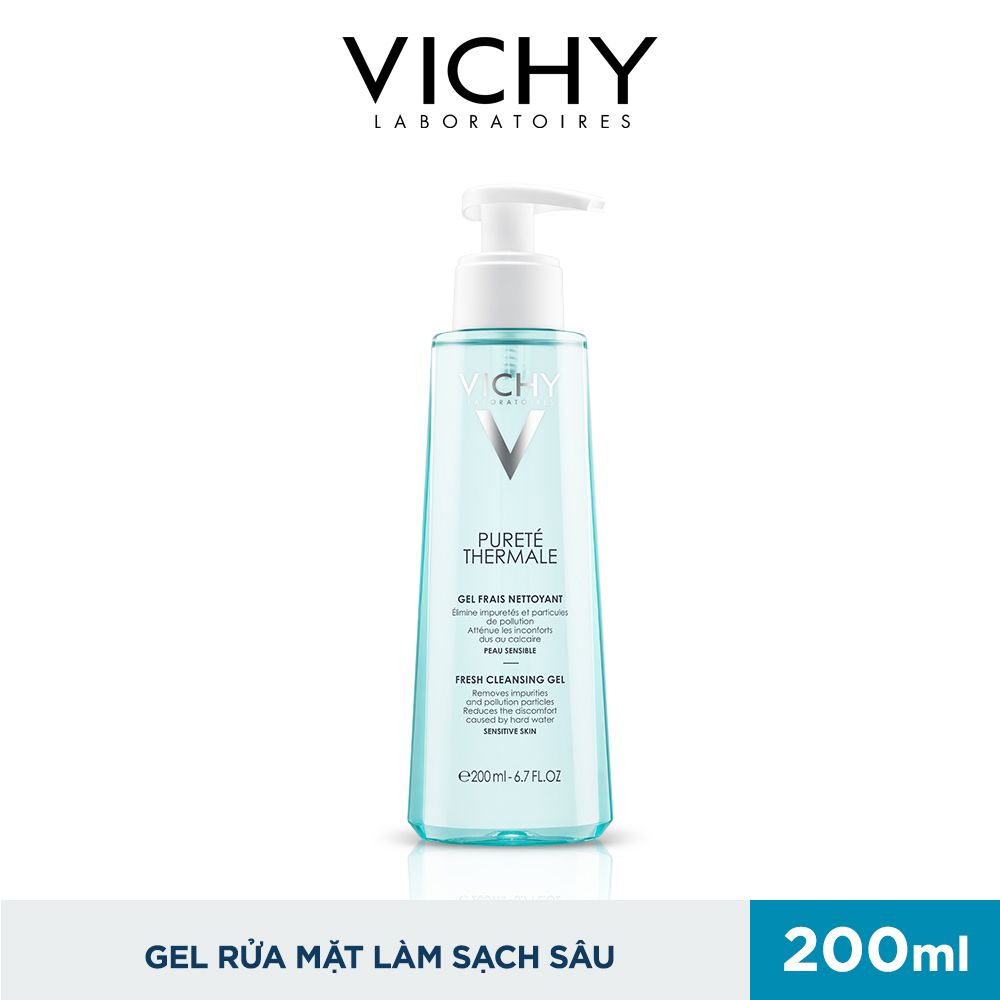  Gel Rửa Mặt Làm Sạch Sâu Vichy Purete Thermale Fresh Cleansing Gel 200ml 