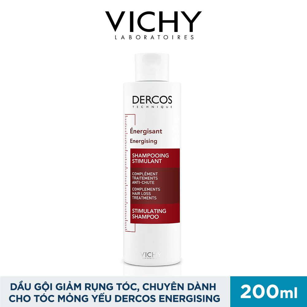  Dầu Gội Giảm Rụng Tóc & Chuyên Dành Cho Tóc Mỏng Yếu Dercos Energising 200ml 