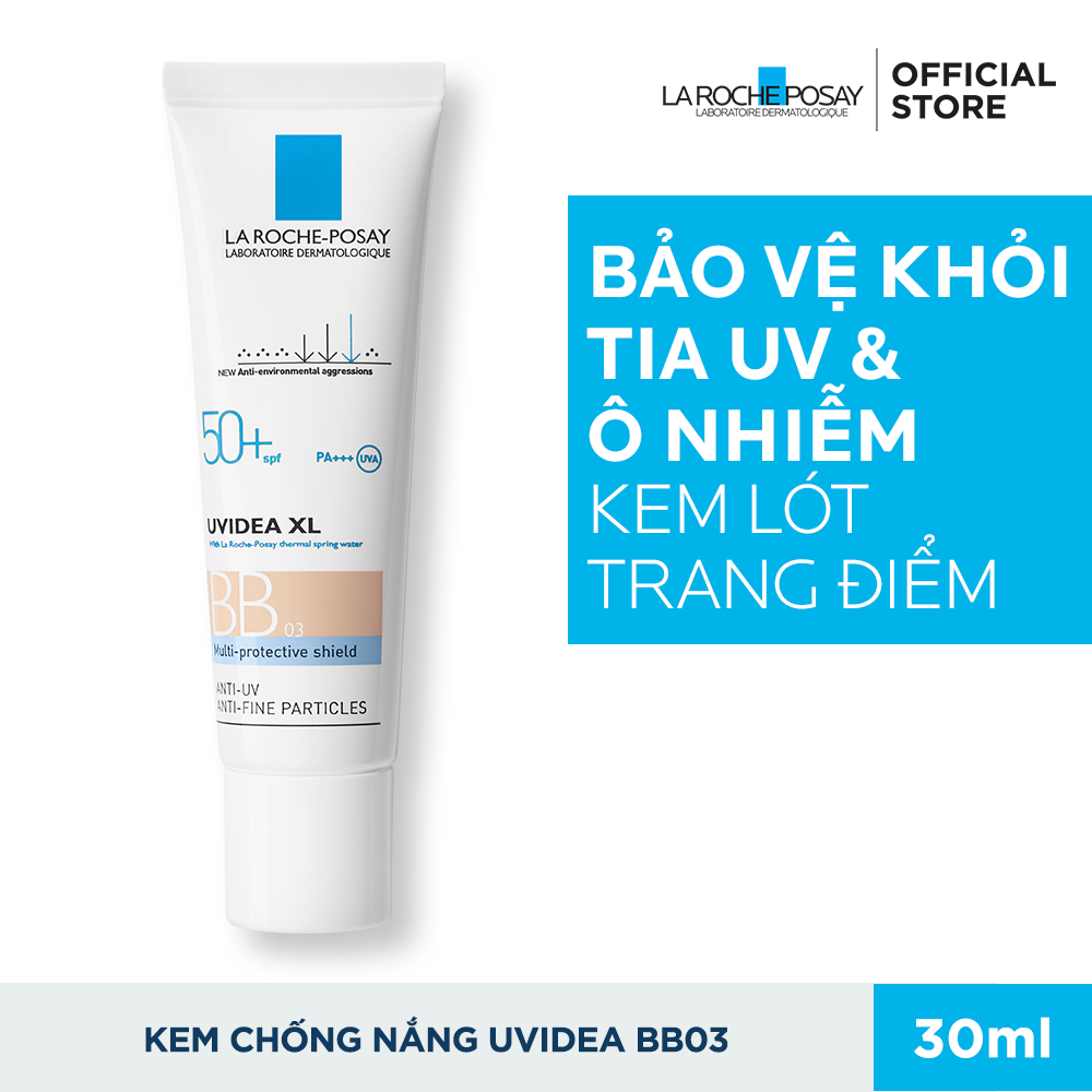  Kem chống nắng BB La Roche Posay SPF 50+ PA++++  30ml (màu 03) 