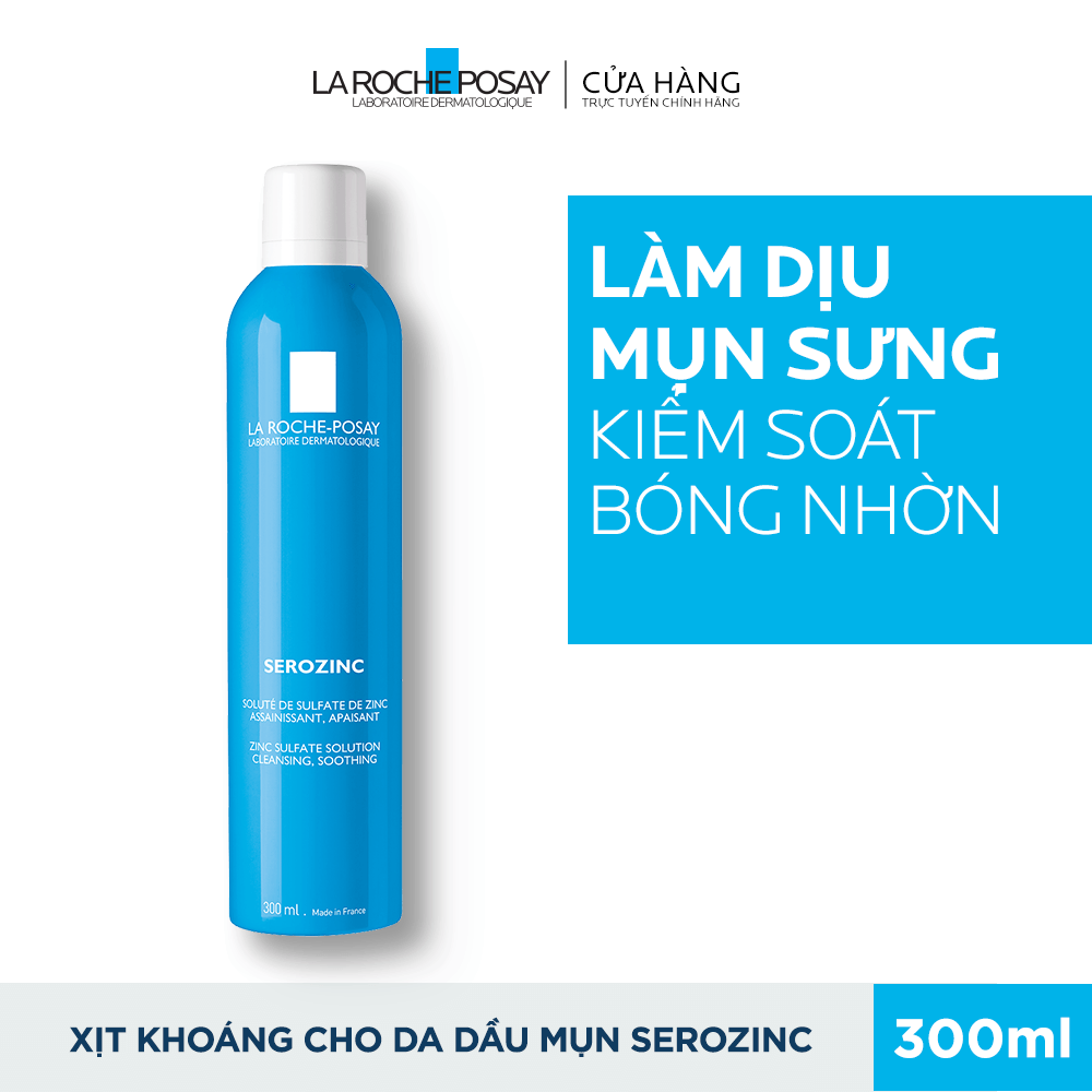 Xịt khoáng giúp làm sạch và làm dịu da Serozinc 300ml