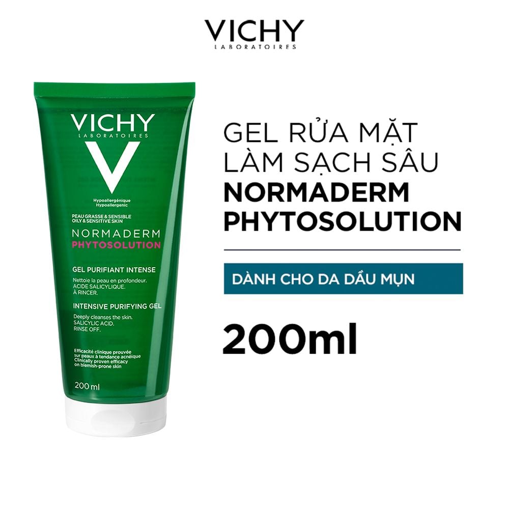  Gel Rửa Mặt Sạch Sâu Giảm Nhờn Normaderm Phytosolution 200ml 