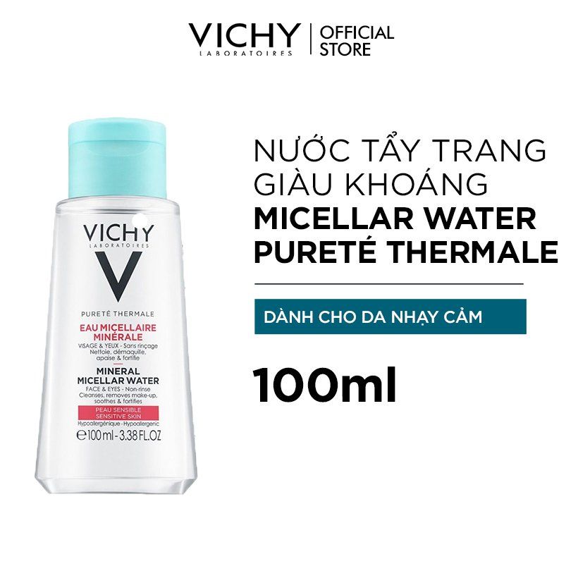  Nước Tẩy Trang Mineral Micellar Water Pureté Thermale Cho Da Nhạy Cảm 100ml 