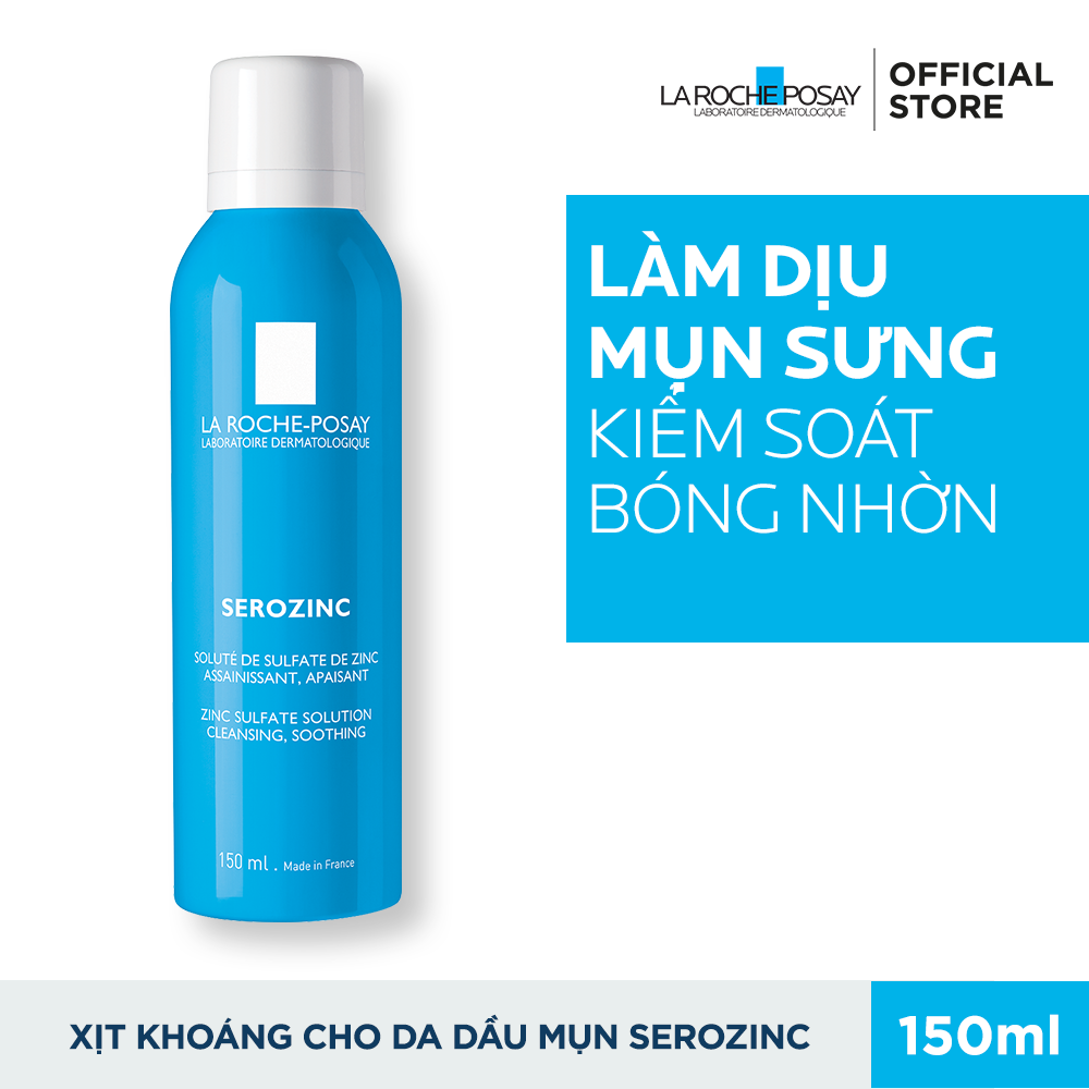  Xịt khoáng giúp làm sạch & làm dịu da Serozinc 150ml 