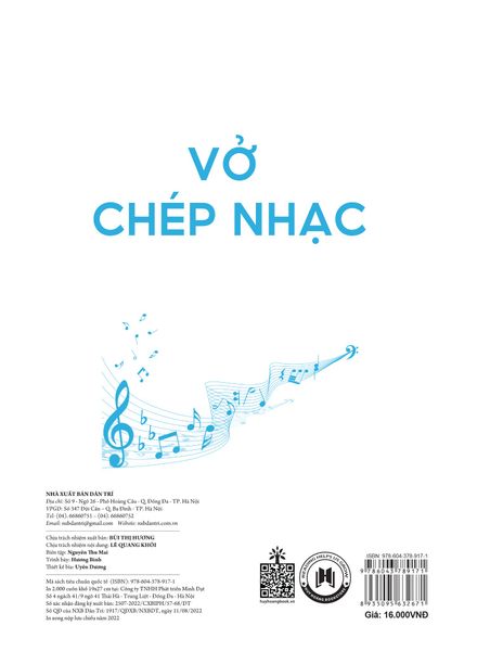 Vở chép nhạc 36 trang (Tái bản 2022)