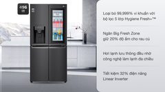 Tủ lạnh LG Inverter 496 lít GR X22MB