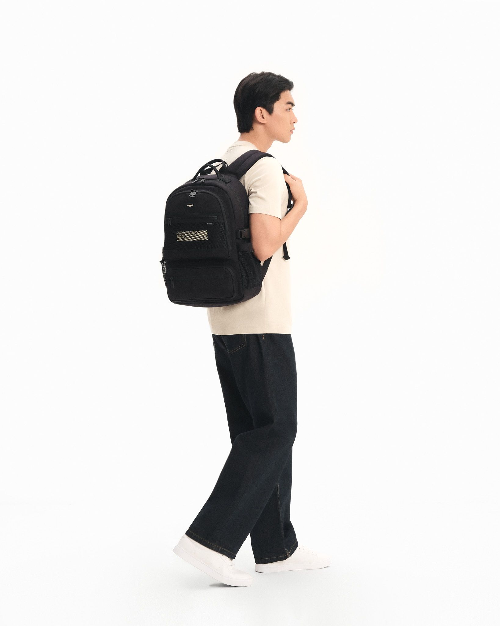  Mesh Fabric Backpack MF102 