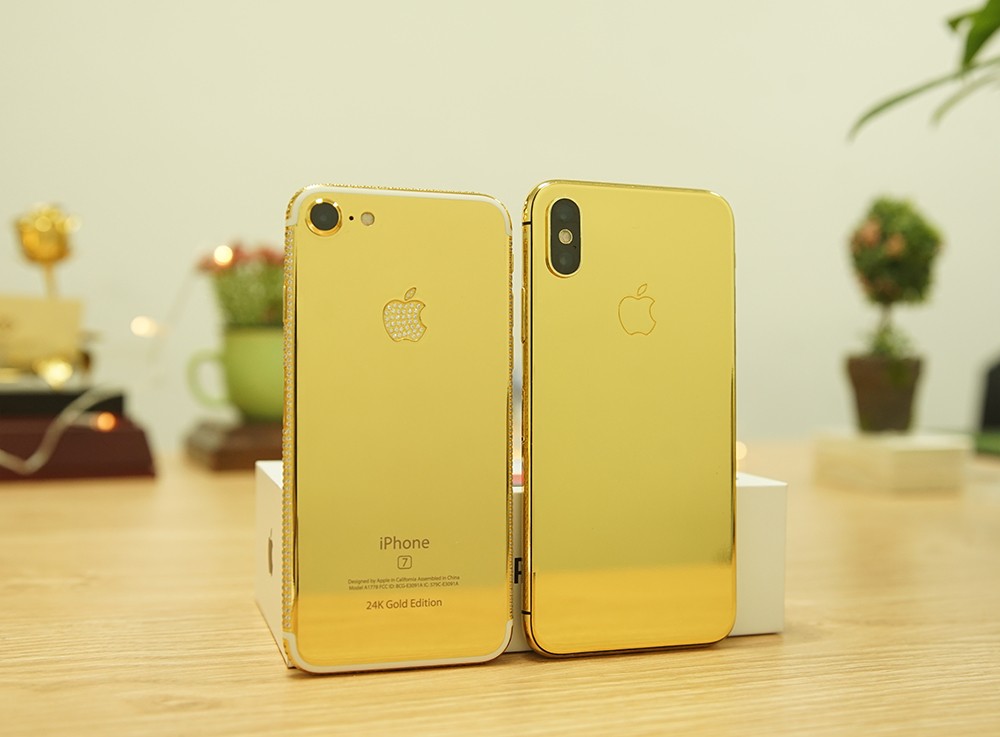 Giá bán iPhoneX mạ vàng 24K, dịch vụ mạ vàng điện thoại iPhone