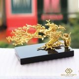 Cành Hoa Mai thế bonsai 3 in 1 mạ vàng