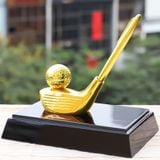 Gậy Golf và giá cắm bút mạ vàng