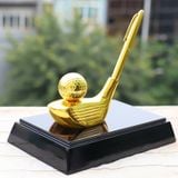 Gậy Golf và giá cắm bút mạ vàng