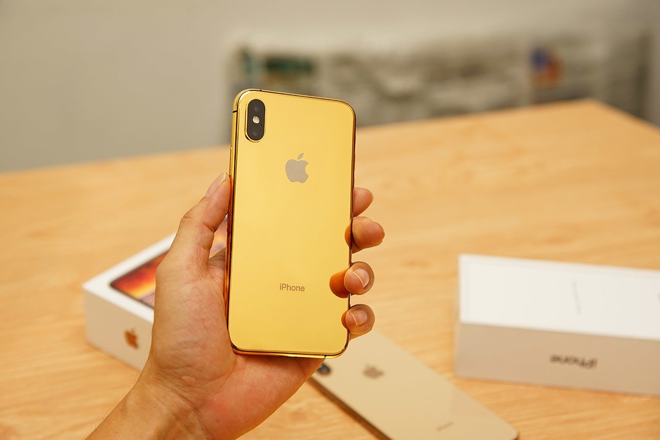 mua iphone XS max phiên bản mạ vàng 24K tại Hà Nội,HCM, độ vàng điện thoại iphone
