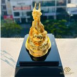 Tượng Rồng phong thủy mạ vàng 24K