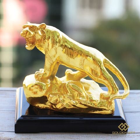 Tượng Hổ phong thủy mạ vàng 24K