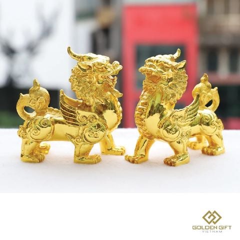 Tượng Tỳ Hưu mạ vàng 24K