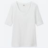 Áo thun tăm tay lỡ cổ tròn Uniqlo - 414444