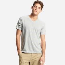 Áo phông nam cộc tay cổ tim Uniqlo - 164177