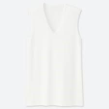 Áo làm mát nam sát nách, cổ tim AlRism Uniqlo - 414289