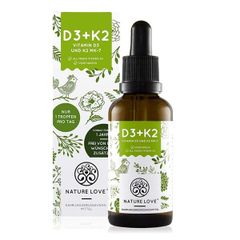 Vitamin D3+K2 Nature Love hỗ trợ phát triển chiều cao