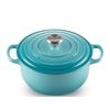 Nồi gang LeCreuset Bräter rund Evo màu xanh ngọc