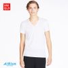 Áo làm mát nam cộc tay, cổ tim AlRism Uniqlo - 182486