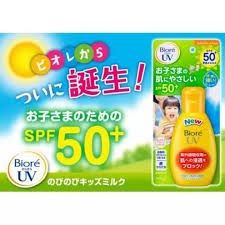 Kem chống nắng trẻ em Bioré UV Kids Milk SPF 50+++