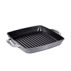 Chảo gang nướng vuông 2 quai Staub Grill 28 cm