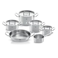 Bộ nồi Fissler Original Profi 6 món vung inox