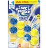 Viên treo bồn cầu đôi WC-Frisch WCReiniger Kraft Aktiv Lemon