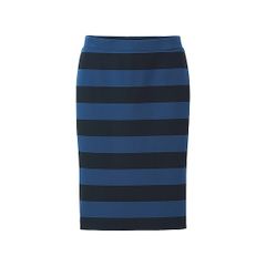 Chân váy bút chì kẻ Uniqlo - 149579