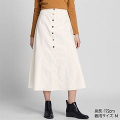 Chân váy bò Uniqlo dáng dài - 420792