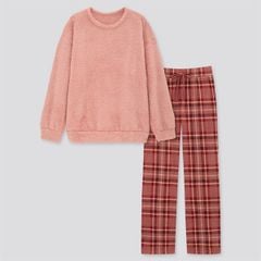 Bộ ngủ nữ uniqlo mùa đông quần áo giữ nhiệt bộ đồ ngủ cho nữ bộ đồ ngủ  uniqlo bộ mặc ở nhà mùa đông áo giữ nhiệt bộ ngủ mùa đôn