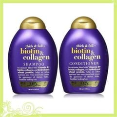 Cặp dầu gội xả Biotin & collagen màu tím