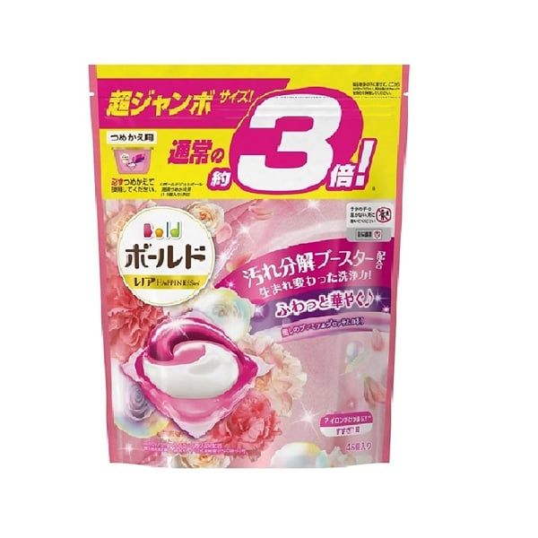 Viên giặt xả Gelball 3D (Túi 46 viên) - Nhật Bản