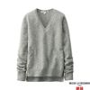 Áo len nữ cổ tim Uniqlo - cashmere 100% - 155225