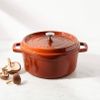Nồi tròn Staub Cocotte Cannelle Cinnamon 28 cm màu cam quế