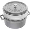 Nồi gang Staub cootte G-GY 26 cm kèm xửng hấp