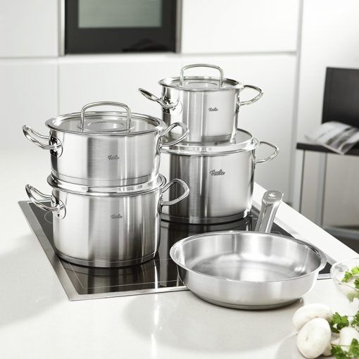 Bộ nồi inox cao cấp Fissler Profi Original set 5 vung kính - made in Germany