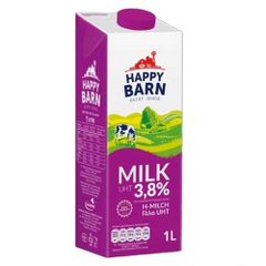 Sữa tươi nguyên kem Happy Barn 3.8% NK Ba Lan hộp 1 lít