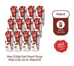 Sữa thanh trùng Meiji vị socola canxi cao - Thùng 12 hộp- Freeship bán kính 5km
