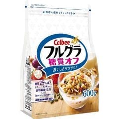 Ngũ cốc Calbee gói trắng 600gr - hạnh nhân, dâu, nho, bí ngô