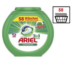 Viên giặt Ariel Vollwaschmittel All in 1 PODS Universal 58 viên