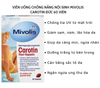 Viên uống chống nắng Carotin Mivolis Đức