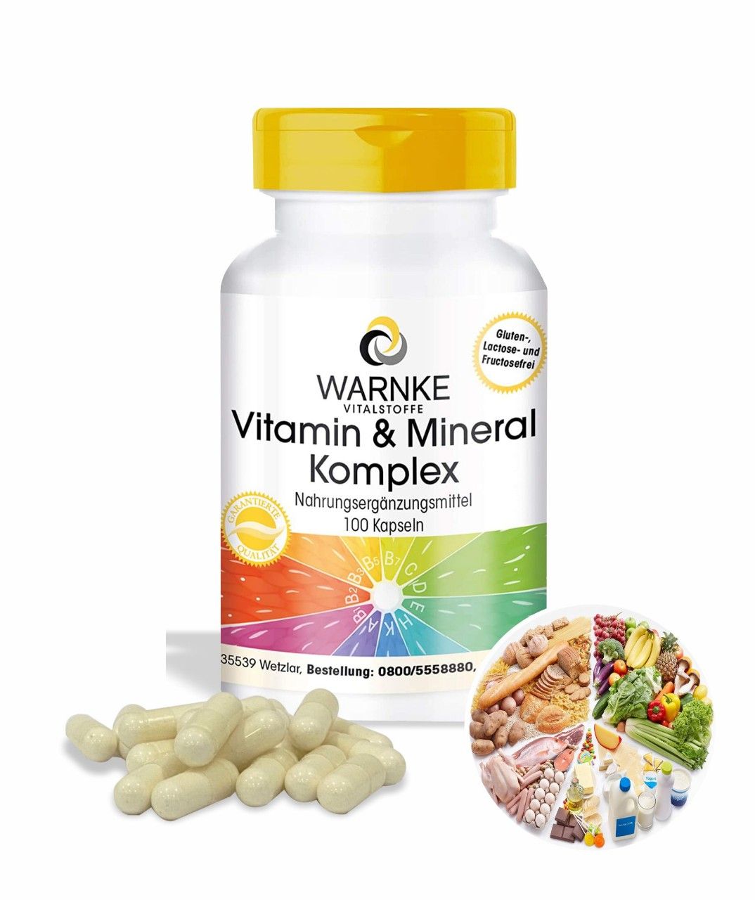 Viên uống bổ sung 18 Vitamin và khoáng chất Warnke - 100 viên