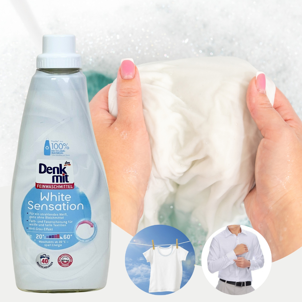 Nước giặt tẩy trắng Denkmit 1 lít