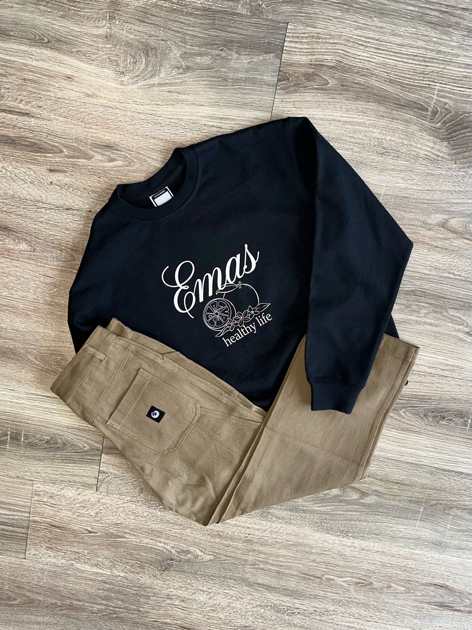  BLACK ORANGE SWEATSHIRT 