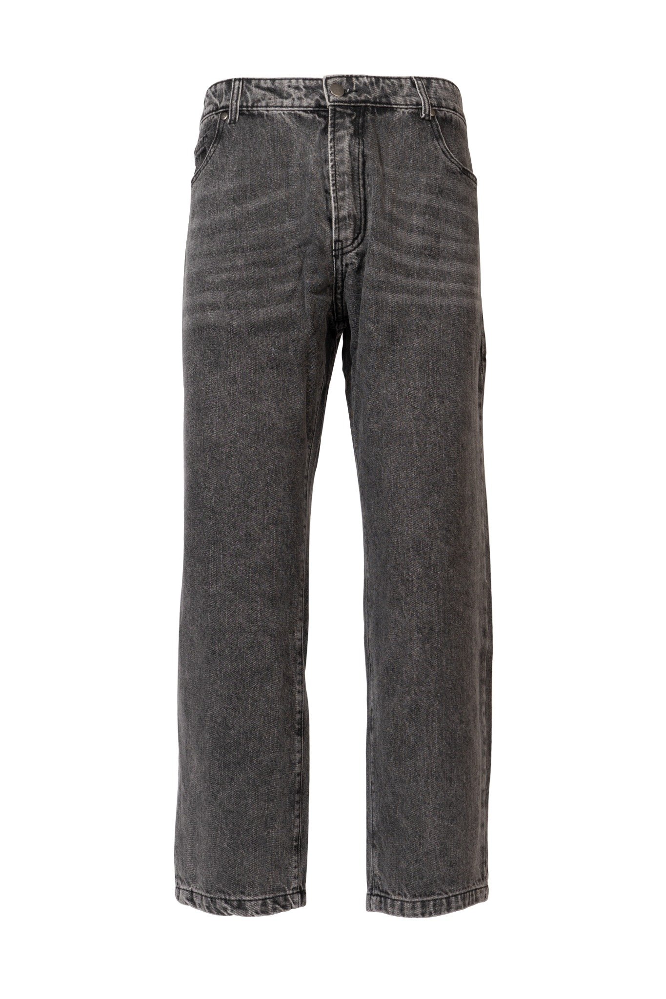  WASH GREY REGULAR TAPERED JEANS 